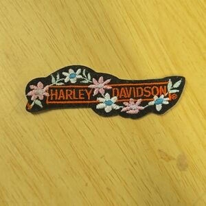 Vintage Harley Davidson Womans Flower Patch